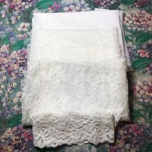 NWOT Sheer White Fabric Bundle